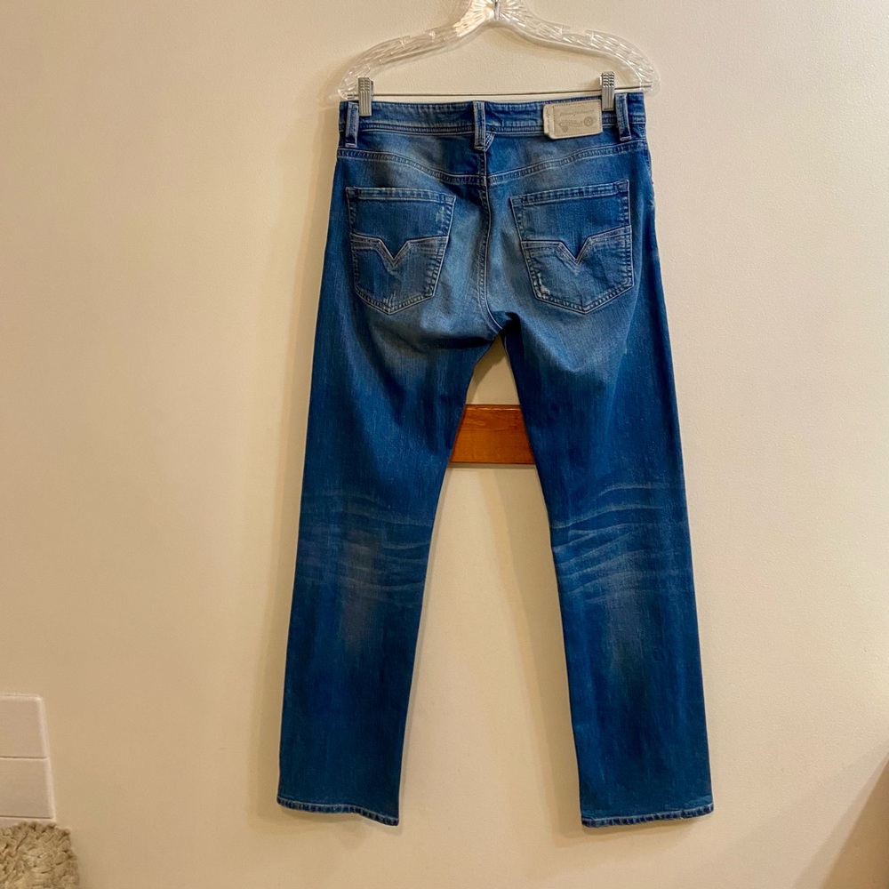 Diesel Larkee Regular Straight Jeans 32x32 Mens 0850U Denim Stretch ButtonFly - Picture 8 of 14
